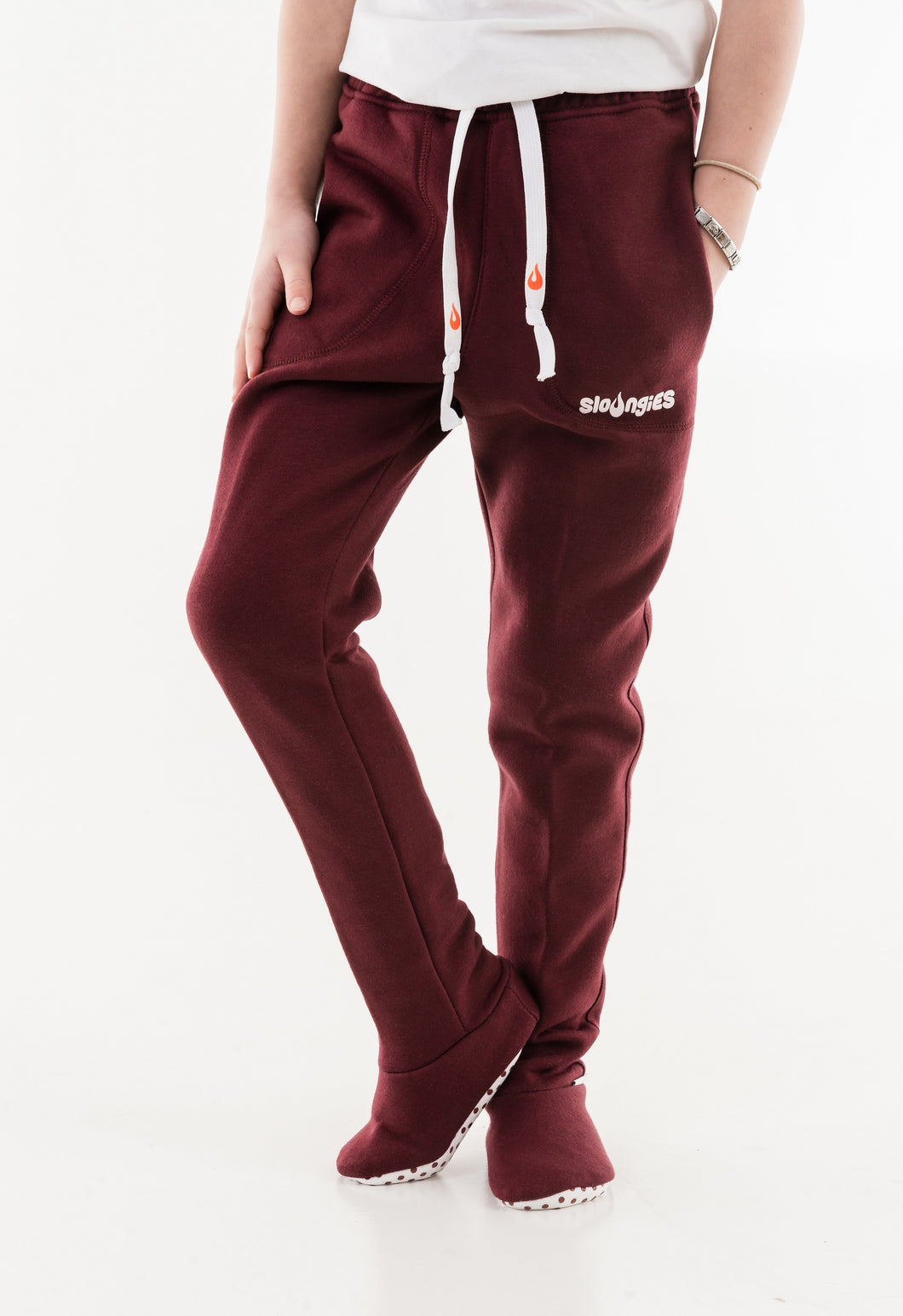 Kids Sloungies Unisex - Burgundy