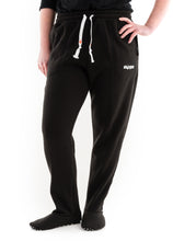 Load image into Gallery viewer, Lady wearing Sloungies loungewear in black