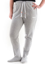 Load image into Gallery viewer, Sloungies  loungewear grey jogging bottoms with feet