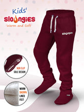 Load image into Gallery viewer, Kids Sloungies Unisex - Burgundy